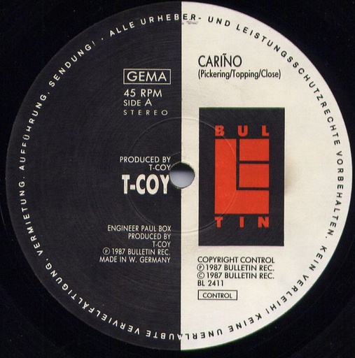 T-Coy / Farley "Jackmaster" Funk & The Shy Boyz	Cariño / Really House Bulletin